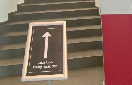 Halve finale van de Rotarywedstrijd voro de SBP projecten van UCLL